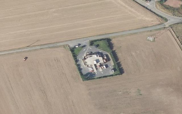Vue aérienne — Déchetterie d'Aubigny-en-Artois