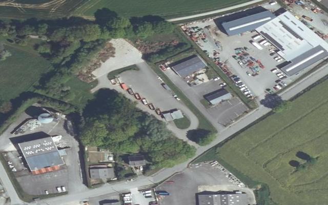 Vue aérienne — Déchetterie de Merdrignac