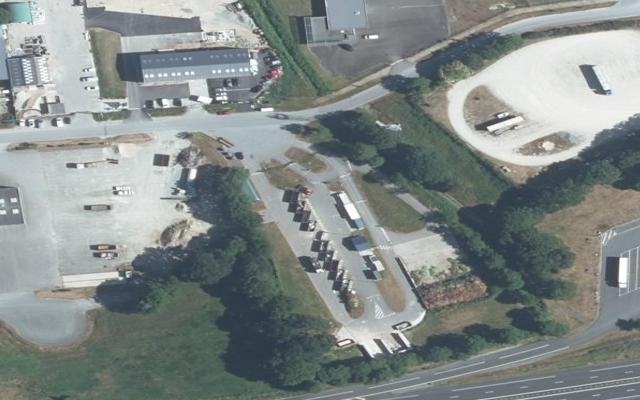 Vue aérienne — Déchetterie de La Landec