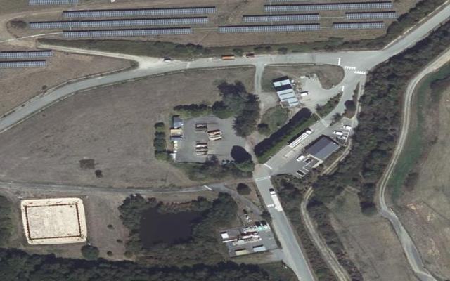 Vue aérienne — Déchetterie de Saint-Fraimbault-de-Prières