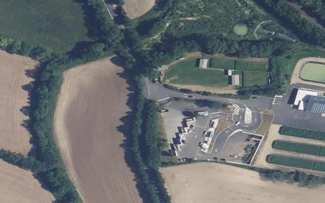 Vue aérienne — Déchetterie d'Aiffres