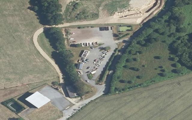 Vue aérienne — Déchetterie de Plestin-les-Grèves