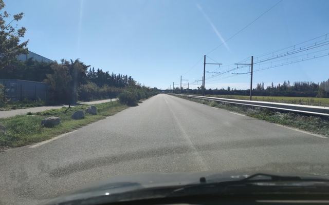 Vue depuis la rue — Déchetterie de Courthézon