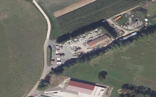 Vue aérienne — Déchetterie du Vallon de Sancey