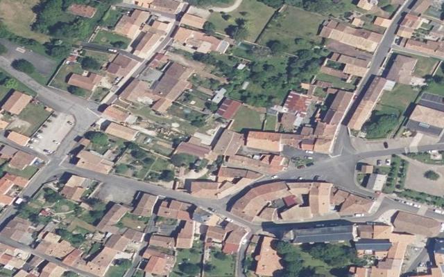 Vue aérienne — Déchetterie de Pamproux
