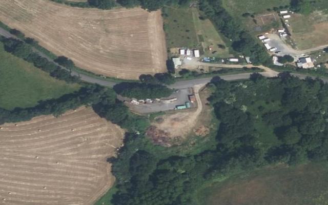 Vue aérienne — Déchetterie d'Availles-Limouzine
