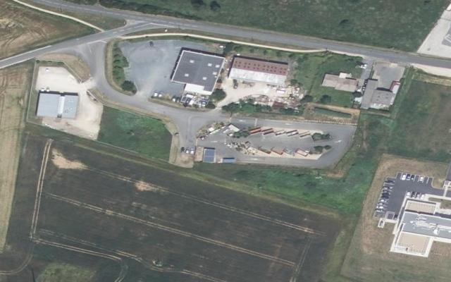 Vue aérienne — Déchetterie de Ligugé