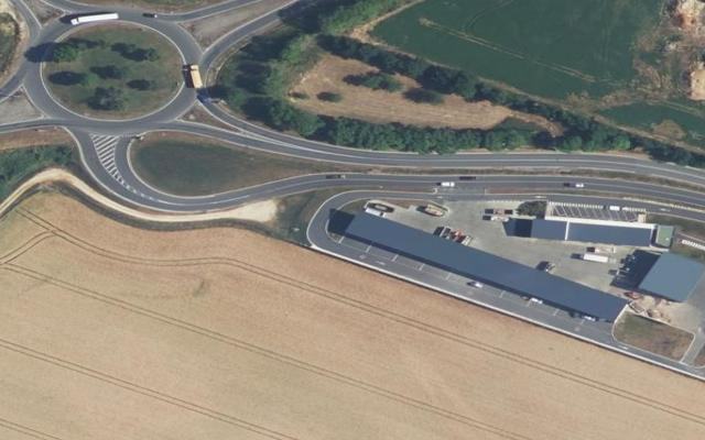 Vue aérienne — Déchetterie de Lusignan