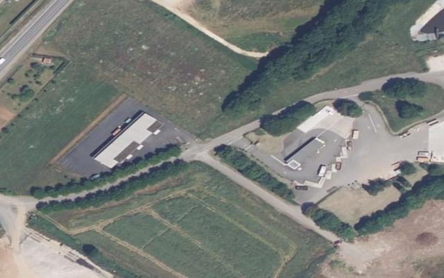 Vue aérienne — Déchetterie de Melle
