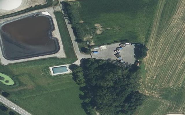 Vue aérienne — Déchetterie de Berstheim