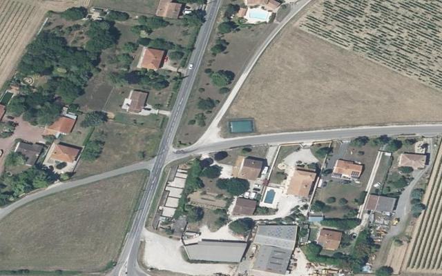 Vue aérienne — Déchetterie d'Hiersac