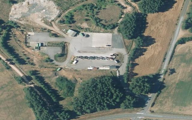 Vue aérienne — Déchetterie de Trémolet
