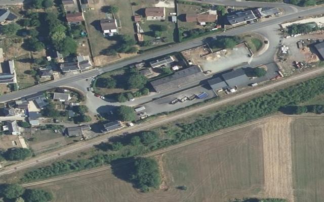 Vue aérienne — Déchetterie de Rivarennes