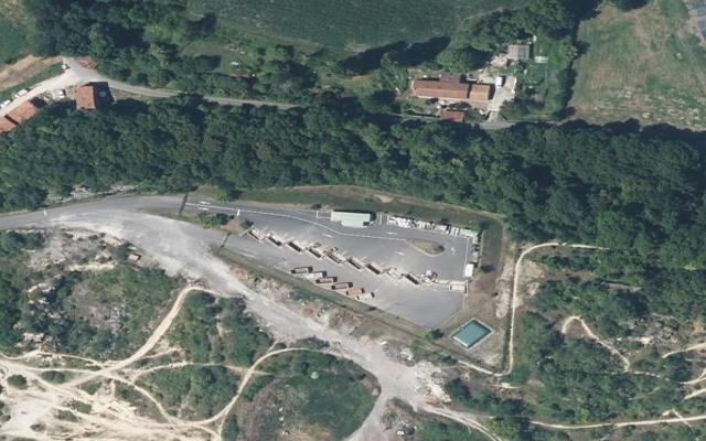 Vue aérienne — Déchetterie de Châteauneuf-sur-Charente