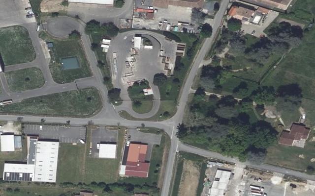 Vue aérienne — Déchetterie de Brax