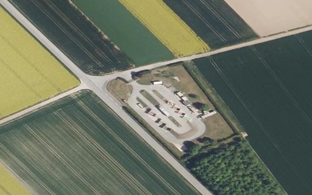 Vue aérienne — Déchetterie de Voipreux