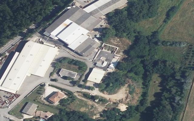 Vue aérienne — Déchetterie Toulaud