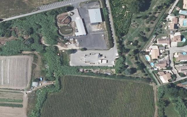 Vue aérienne — Déchetterie Redessan