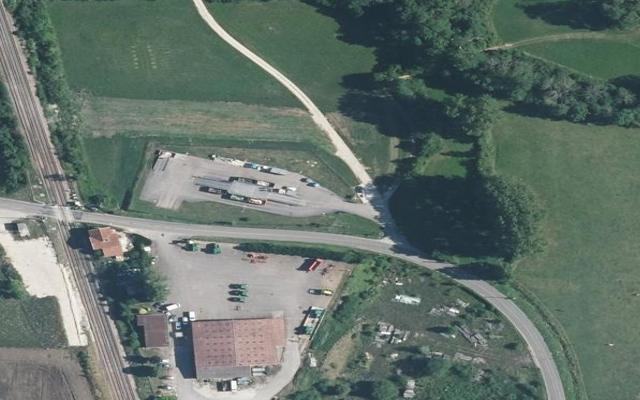 Vue aérienne — Déchetterie de Froncles