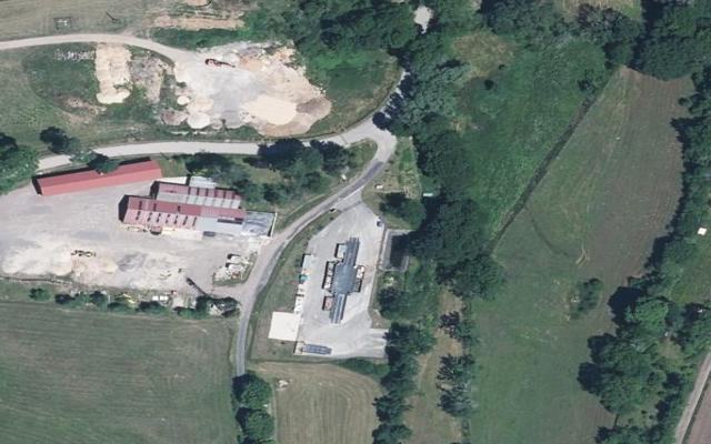 Vue aérienne — Déchetterie d'Auberive