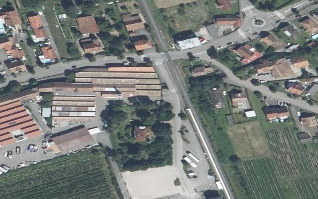 Vue aérienne — Déchetterie Emmaüs