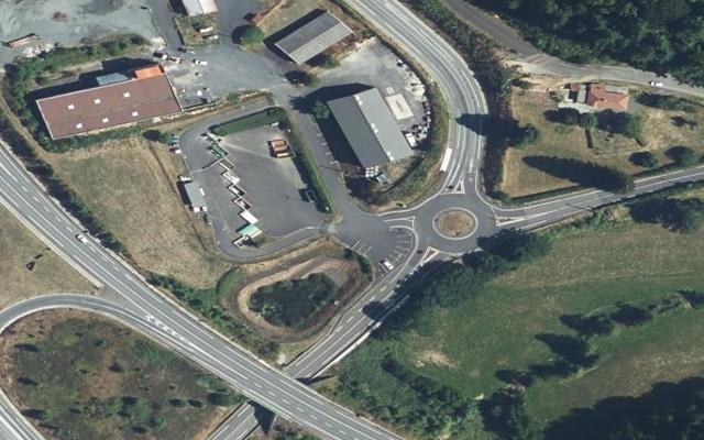 Vue aérienne — Déchetterie du Pont d'Orgon