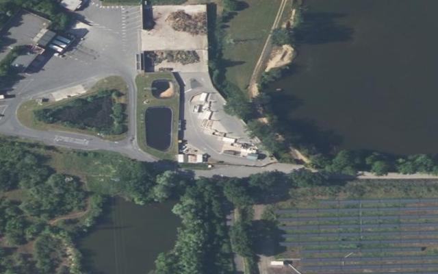 Vue aérienne — Déchetterie de Nonnes