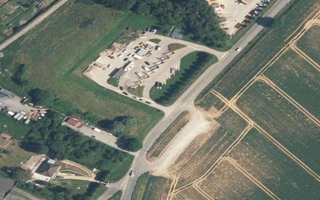 Vue aérienne — Déchetterie de Saint-Quentin Sud