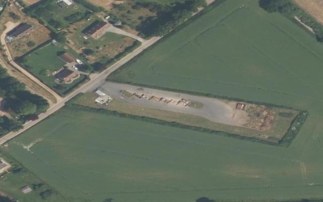 Vue aérienne — Déchetterie de Moyaux
