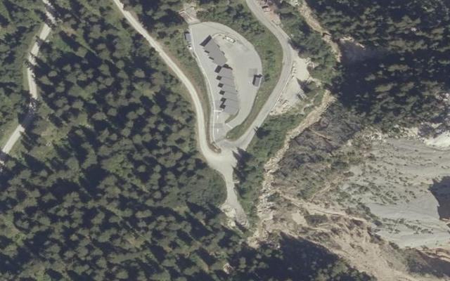 Vue aérienne — Déchetterie Courchevel - Plan du Vah