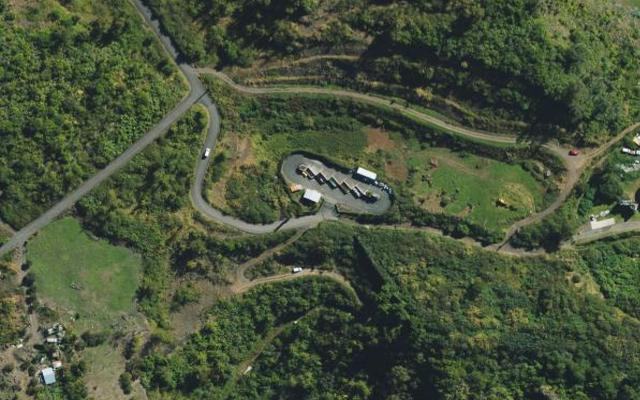 Vue aérienne — Déchetterie de Cilaos