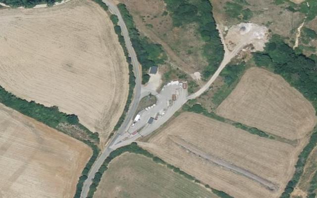 Vue aérienne — Déchetterie de Chanac