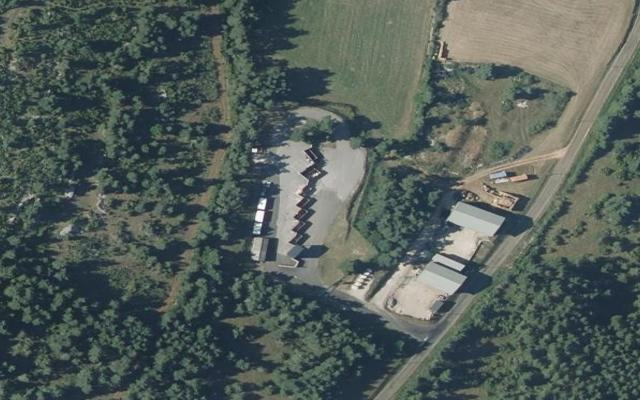 Vue aérienne — Déchetterie de Meyrueis