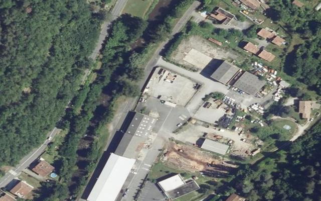 Vue aérienne — Déchetterie d'Axat