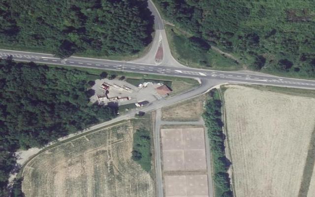 Vue aérienne — Déchetterie de Bénaménil