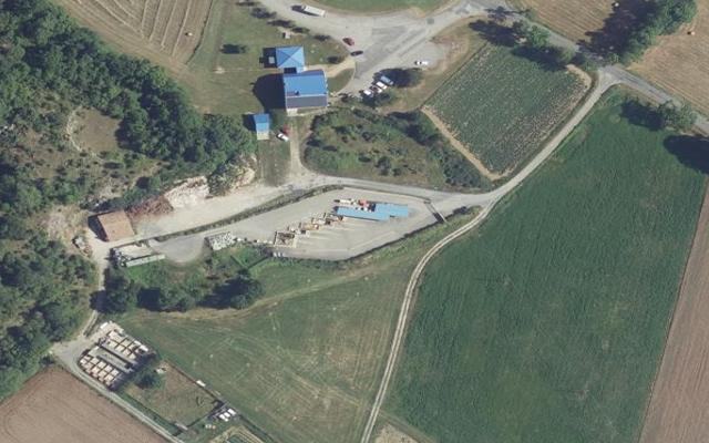 Vue aérienne — Déchetterie de Roquefeuil