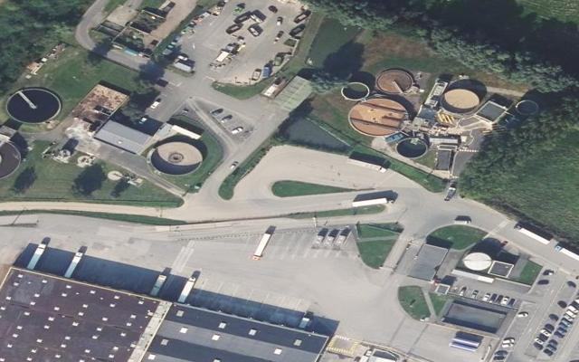Vue aérienne — Déchetterie de Marconnelle