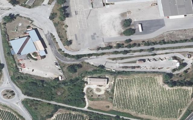 Vue aérienne — Déchetterie de Fournès