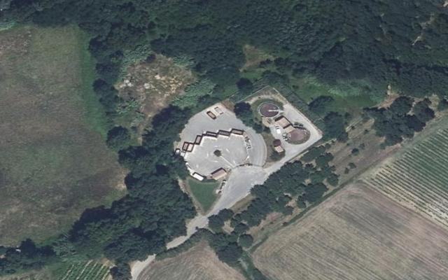 Vue aérienne — Déchetterie de Saint-Julien-de-Peyrolas