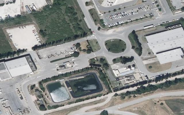 Vue aérienne — Déchetterie d'Entraigues-sur-la-Sorgue