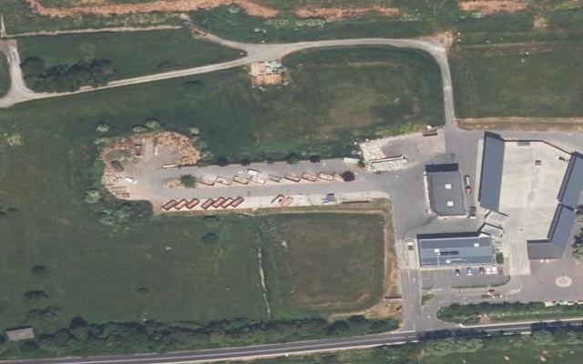 Vue aérienne — Déchetterie de Périers-en-Auge