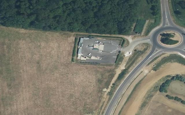 Vue aérienne — Déchetterie de Fouchères