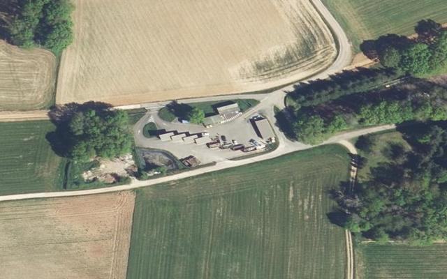 Vue aérienne — Déchetterie de Saint-Pardoux-la-Rivière
