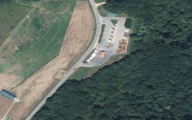 Vue aérienne — Déchetterie de Bardos