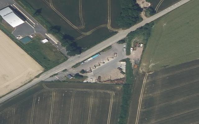 Vue aérienne — Déchetterie de Maisoncelles-Pelvey