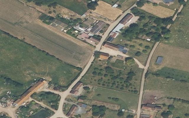 Vue aérienne — Déchetterie de Pertheville-Ners