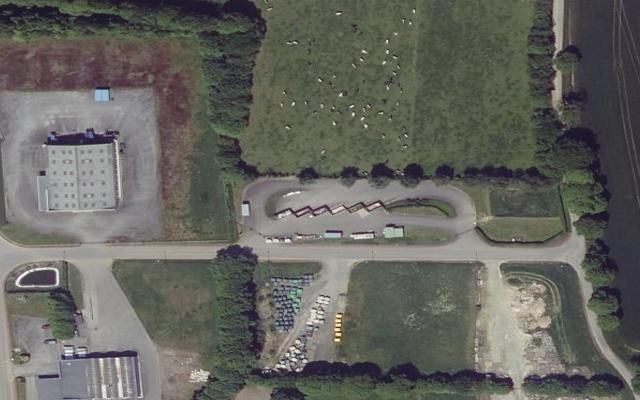 Vue aérienne — Déchetterie de Juvigny le Tertre