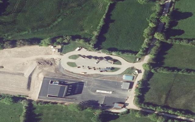 Vue aérienne — Déchetterie de Bricquebec