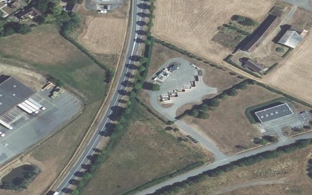 Vue aérienne — Déchetterie du Theil sur Huisne