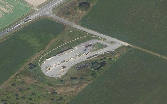 Vue aérienne — Déchetterie Nozay